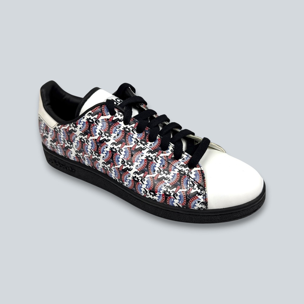 ADIDAS Collab STAN SMITH 2 Athletic Shoes Sz 10 Court Jester Joker Graffiti Art